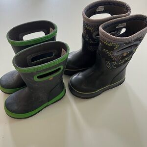 2 pairs of Bogs boots